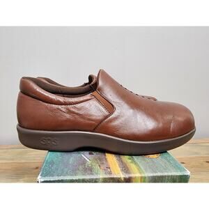 SAS Viva Women’s Shoes Slip On Dark Brown Leather 7.5 Wide